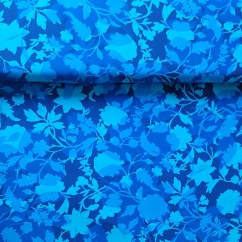 Preview: Viskose Floral Blue - Stenzo